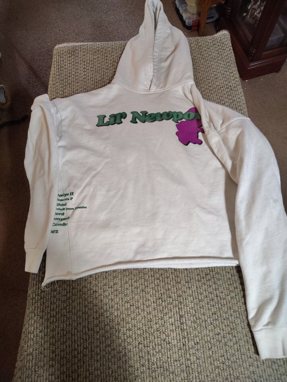 Vlone x Yams Day White Hoodie